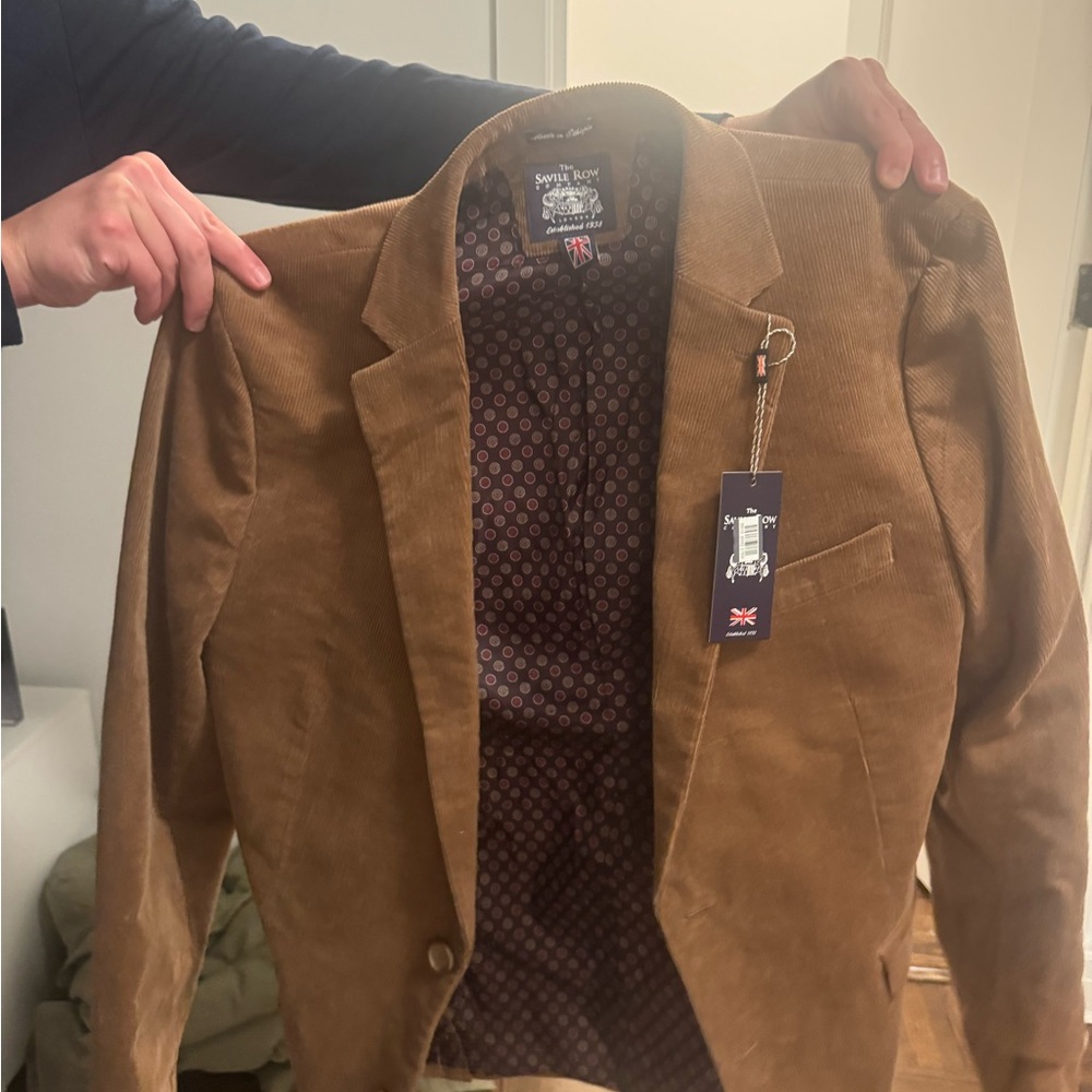 Savile Row Brown Corduroy Blazer